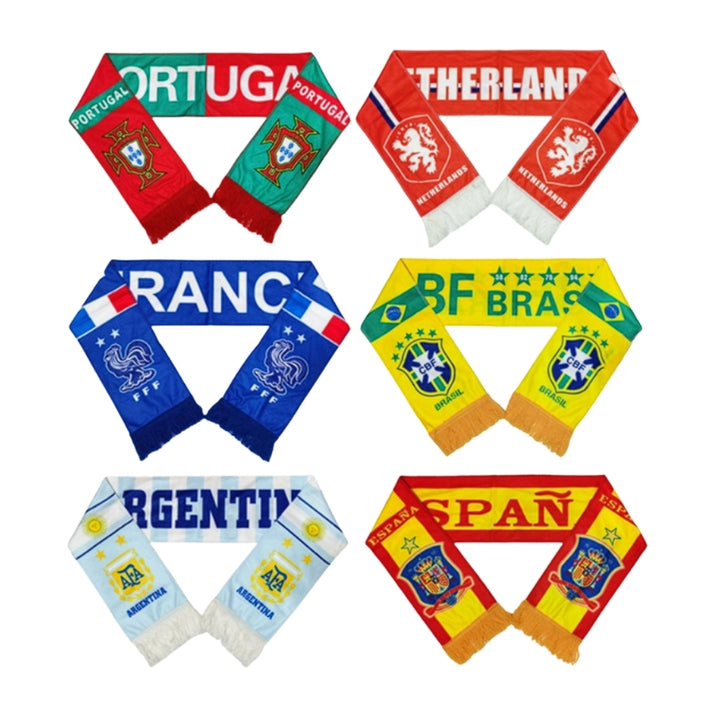 2026 World Cup Fan Scarf Argentina Germany England Spain National Team Scarf
