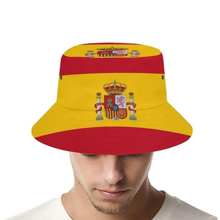 Wholesale Spain Football Flag Bucket Hat Cap