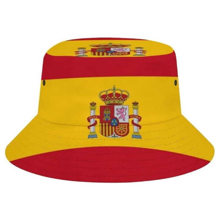 Wholesale Spain Football Flag Bucket Hat Cap
