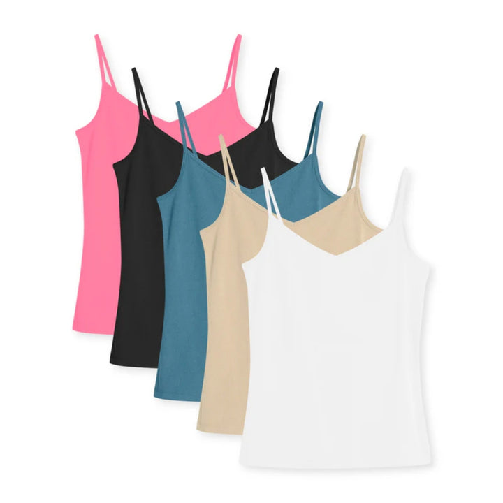 Ladies V-Neck Premium Cotton Tank Top Wholesale