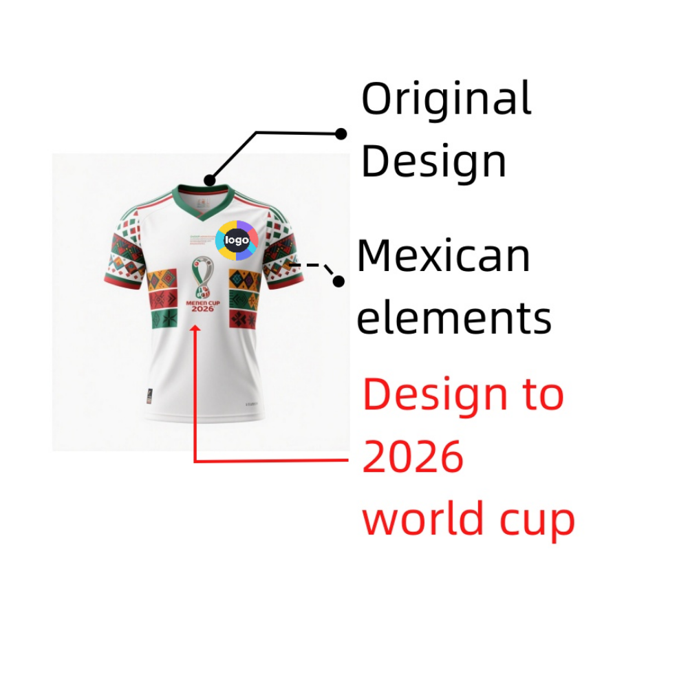 2026 Football World Cup Fan Jersey Mexico Style